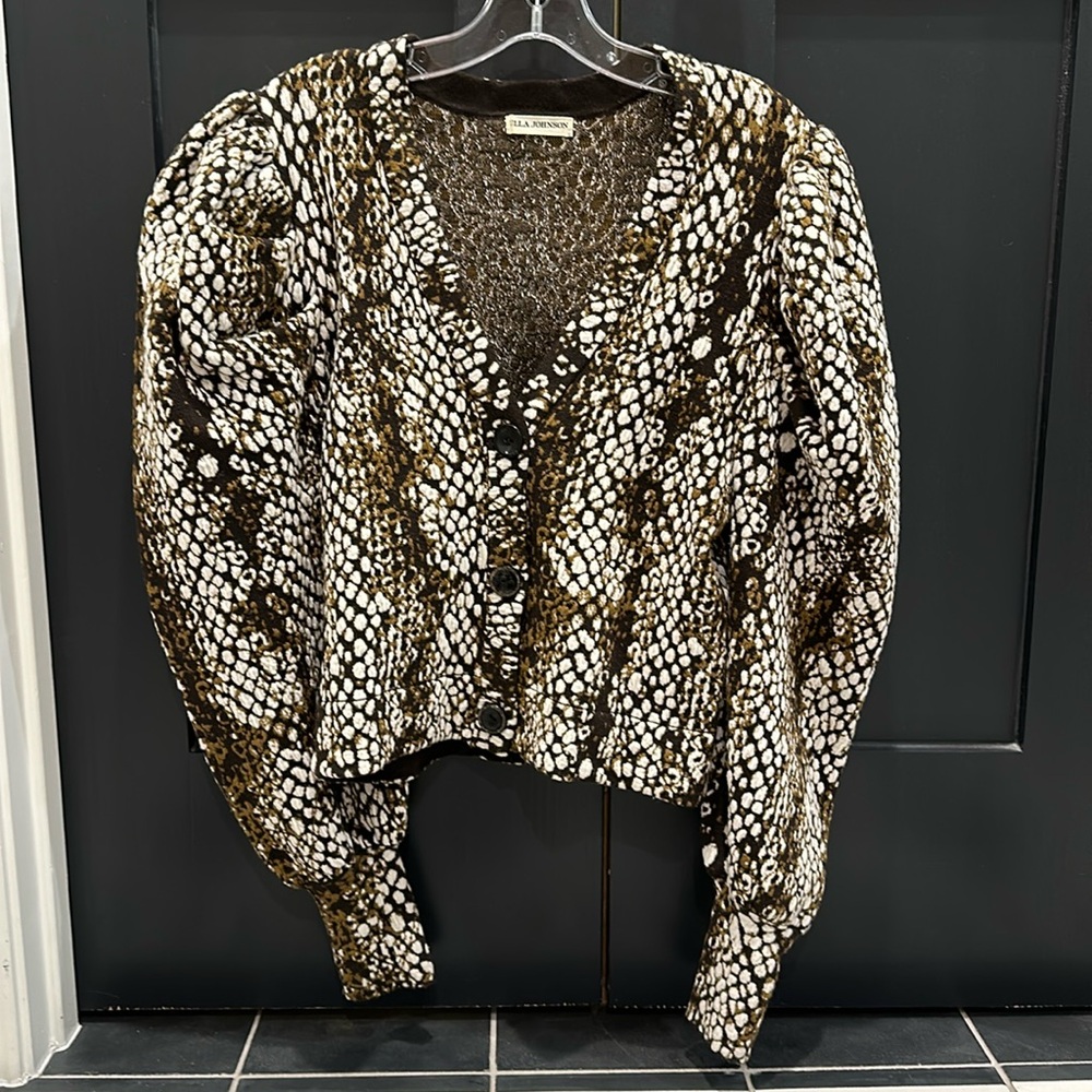 Ulla Johnson puff sleeve sweater sz M